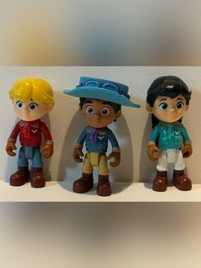 3 Dino Ranch action figures Toys Cake topper toy lot diorama
